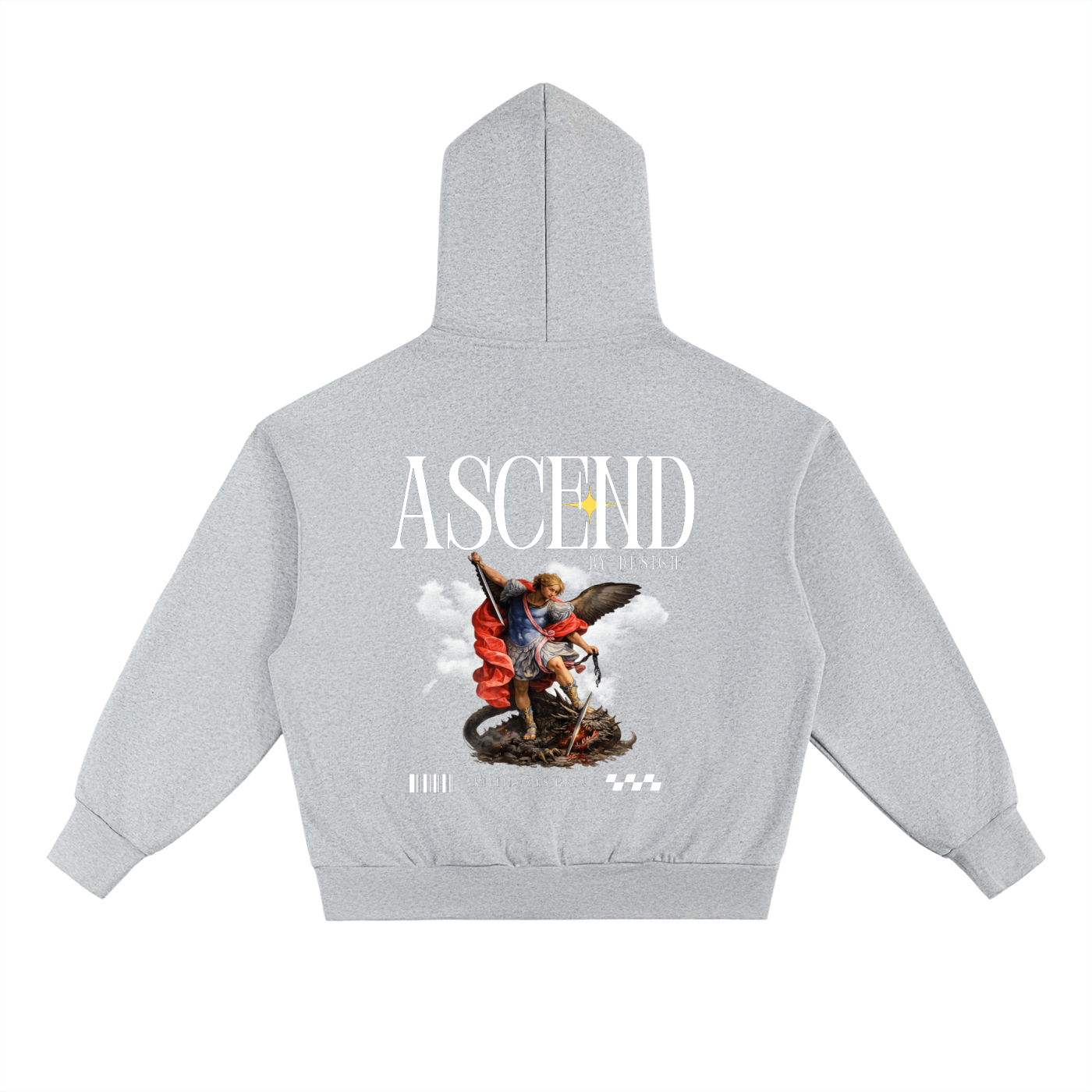 Ascend Heavyweight Hoodie With Saint Micheal