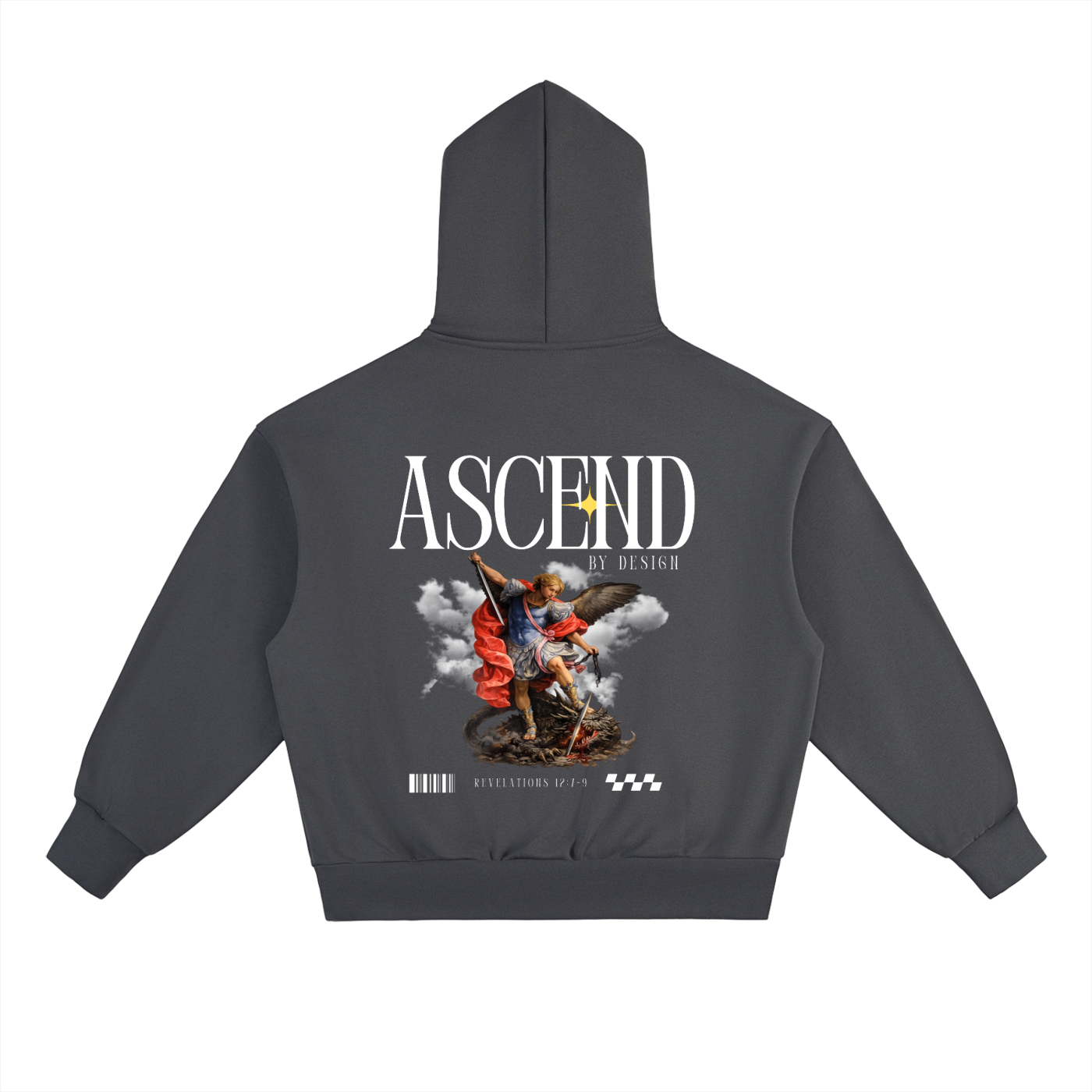 Ascend Heavyweight Hoodie With Saint Micheal
