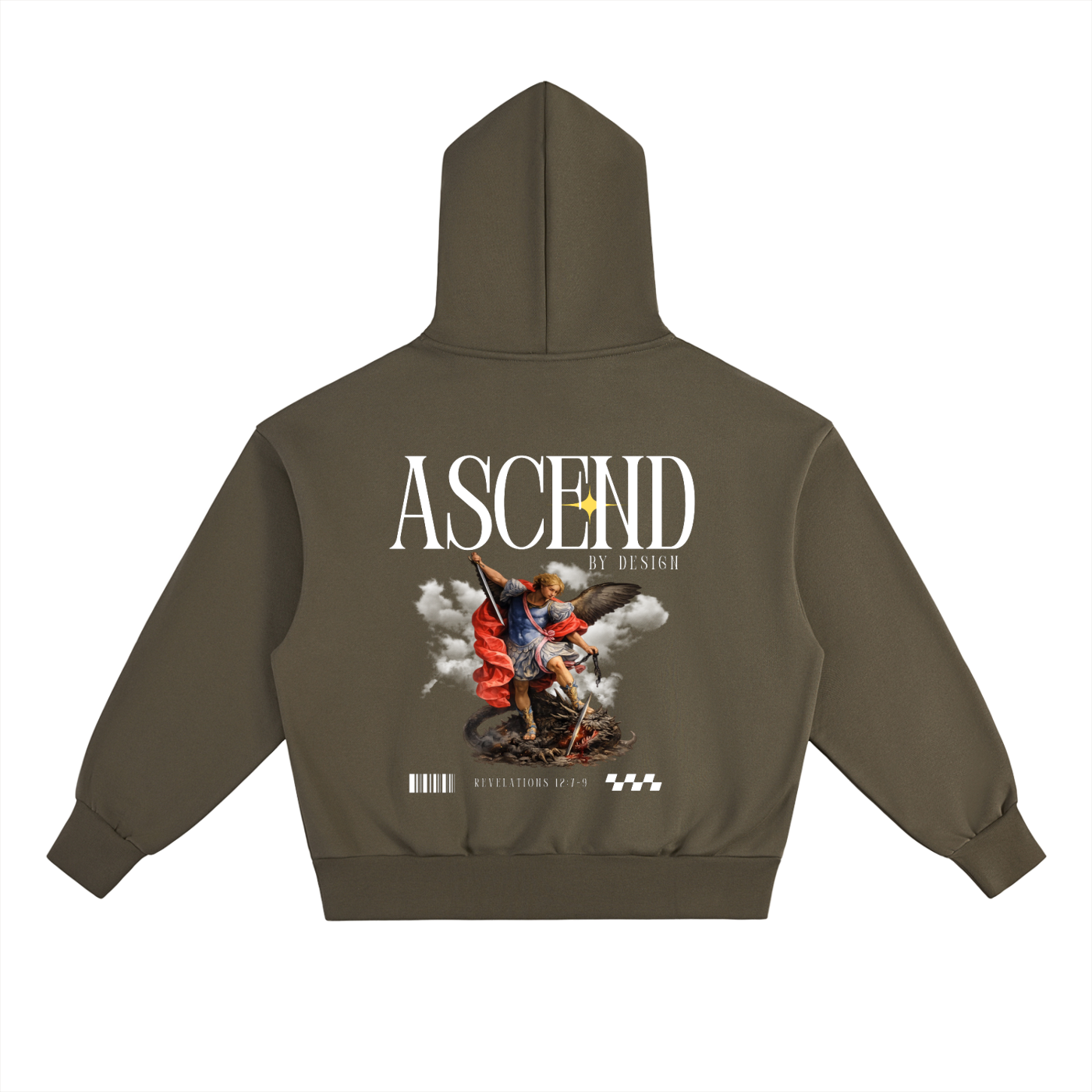 Ascend Heavyweight Hoodie With Saint Micheal
